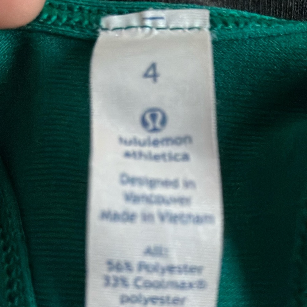 Lululemon Green Athletic Top